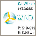 Wind Solutions &nbsp;&nbsp;&nbsp; business card