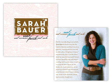 Sarah Bauer &nbsp;&nbsp;&nbsp; CD packaging and photography